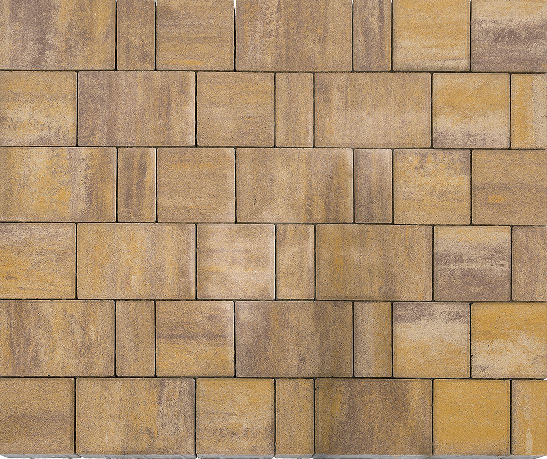 Тротуарная плитка BRAER II «Старый город Норд» Color Mix Тип 15 «СТЕПЬ»